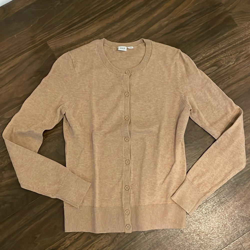 Gap new without tags classic camel brown cardigan xs